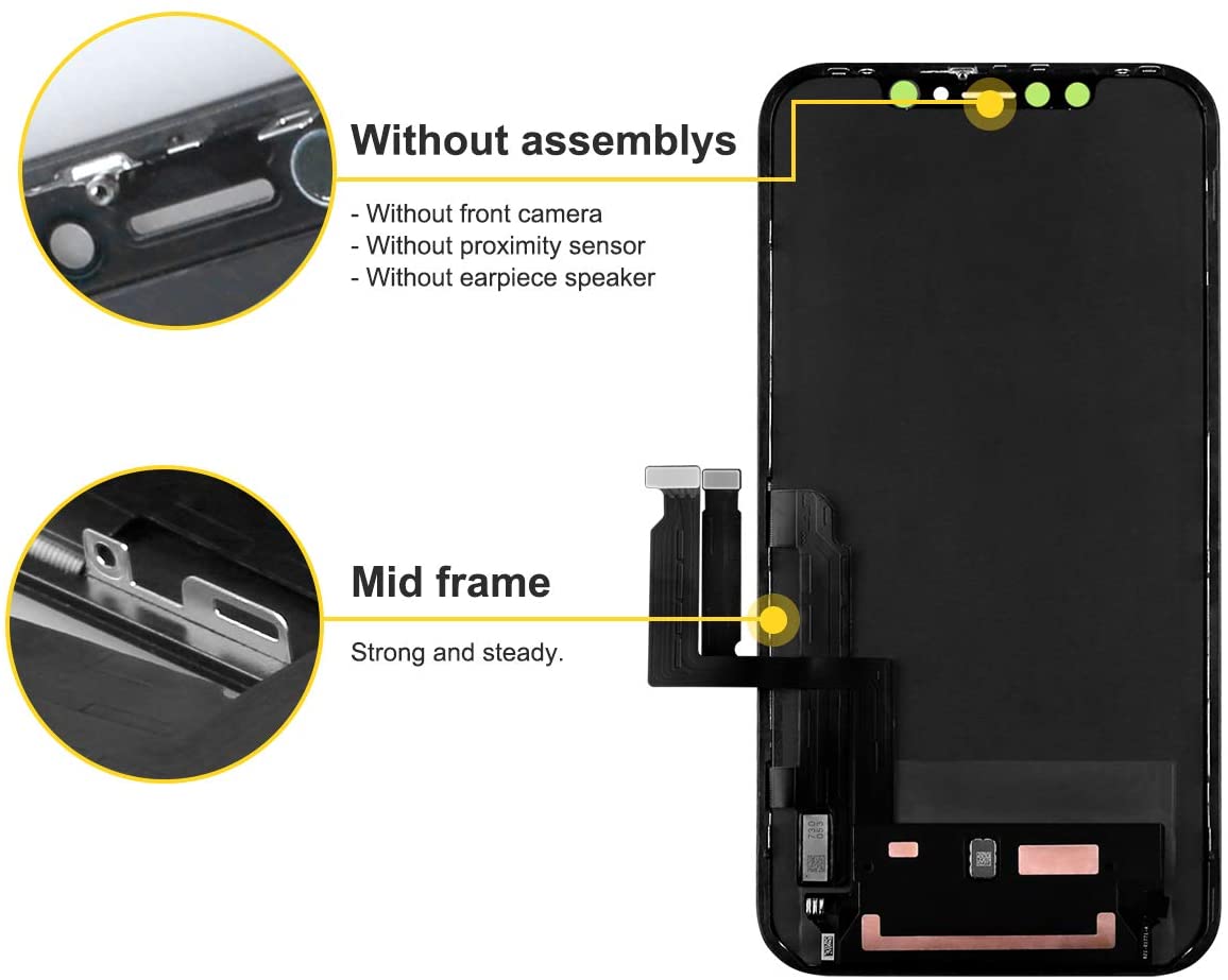 bokman for iPhone XR Black LCD Screen Replacement Parts Display Assembly
