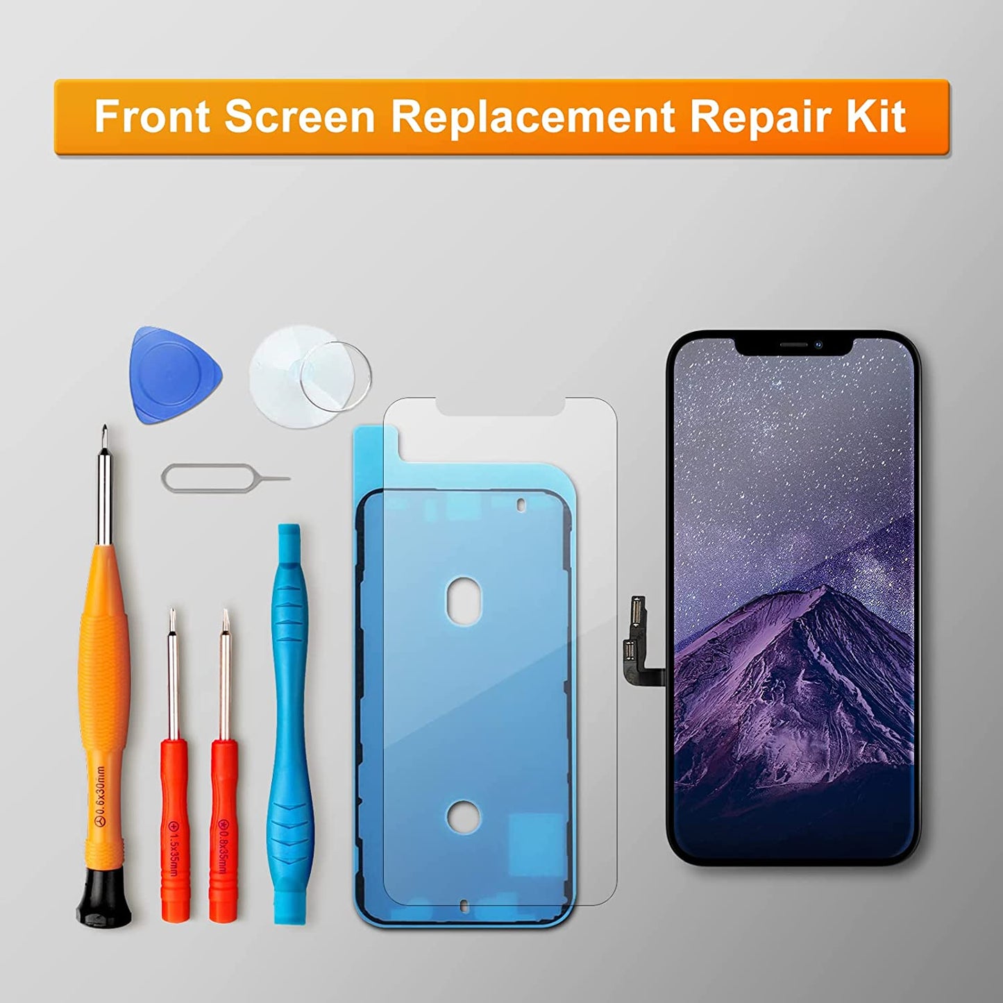 bokman for iPhone 12/12 Pro Black LCD Screen Replacement Parts Display Assembly Front Panel