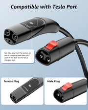 bokman Extension Cable for Tesla Charger, 50A 32FT, NACS for Tesla Models丨Extension Cord for Tesla Wall Connector/Mobile Charger 50A 240V Compatible with Model 3/Y/S/X/Cybertruck