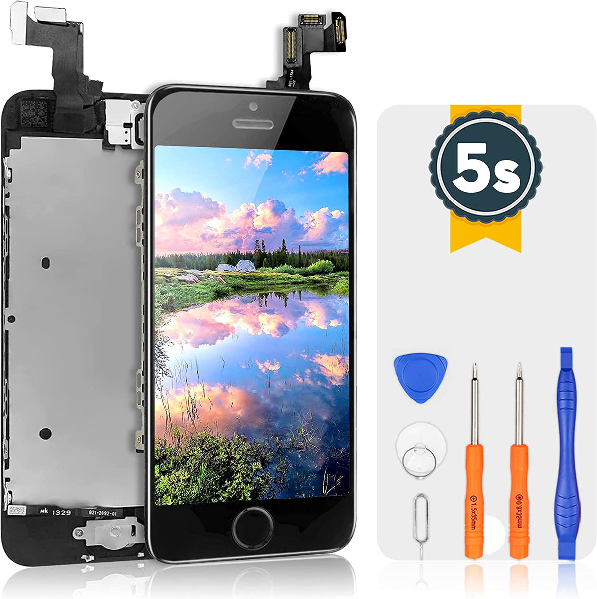 bokman for iPhone 5s/SE Black Screen Replacement Parts Full Display Assembly