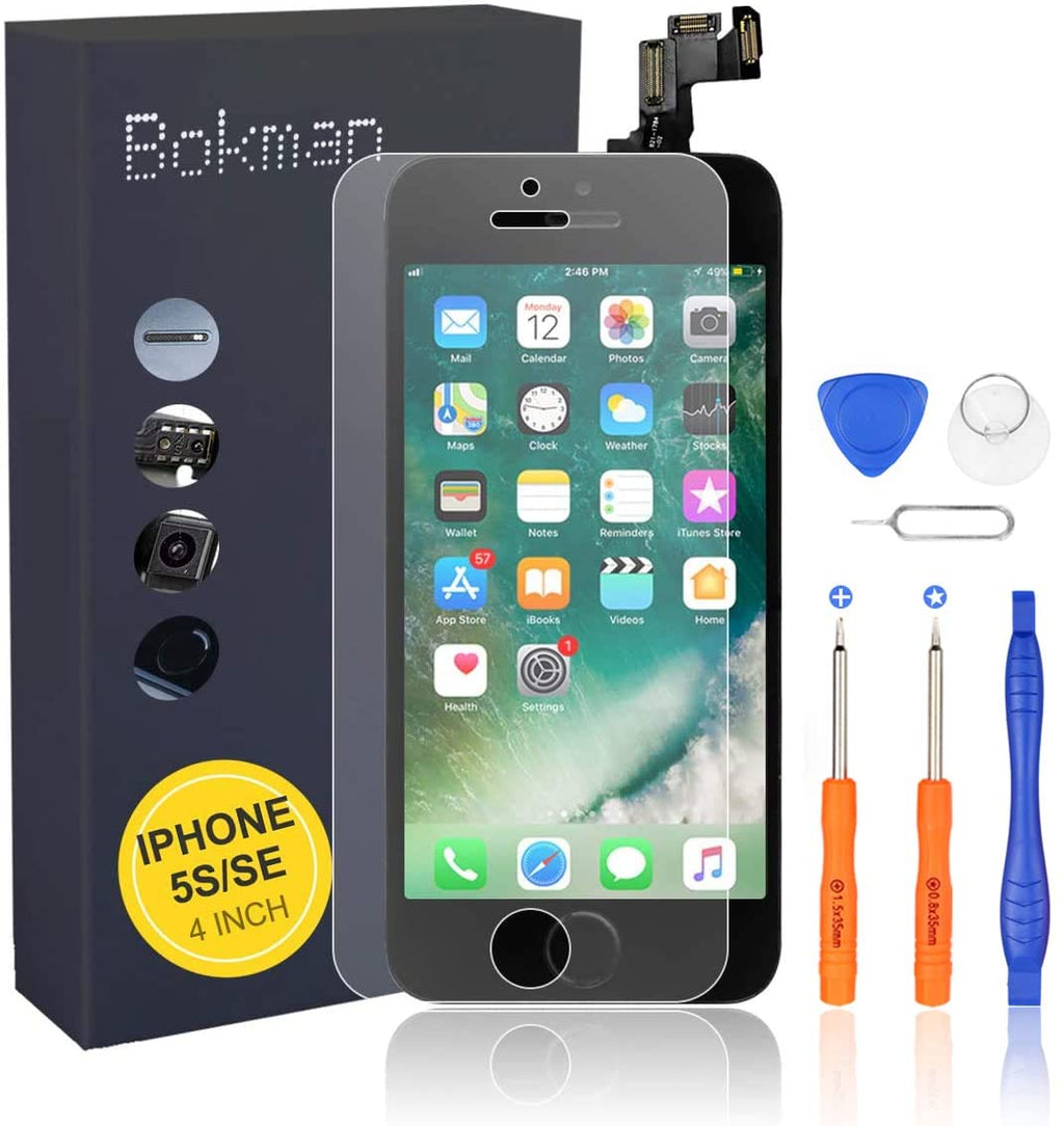 bokman for iPhone 5s/SE Black Screen Replacement Parts Display Assembly
