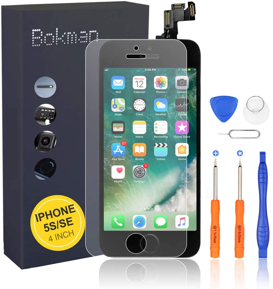 bokman for iPhone 5s/SE Black Screen Replacement Parts Display Assembly