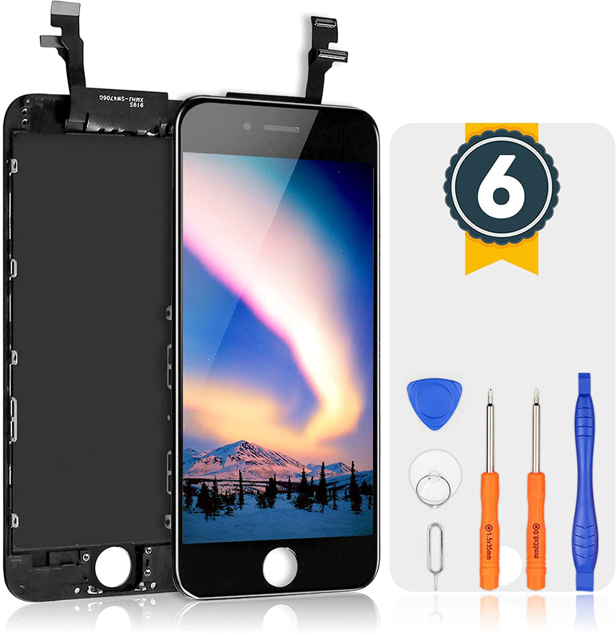 bokman for iPhone 6 Black Screen Replacement Parts Display Assembly
