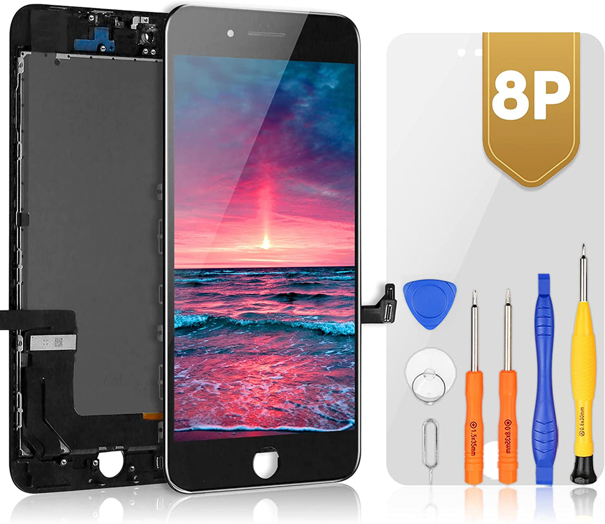 bokman for iPhone 8 Plus Black Screen Replacement Parts Display Assembly