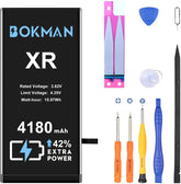 bokman for iPhone XR Battery Replacement, High Capacity Li-ion Polymer Battery 4180mAh with All Tool Kits and Adhesive Strips