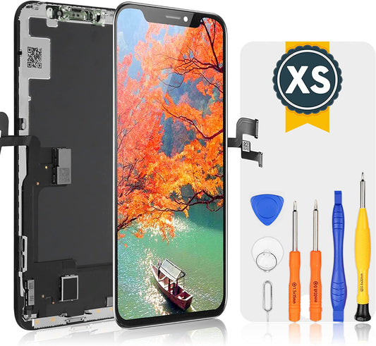 bokman for iPhone XS Black LCD Screen Replacement Parts Display Assembly Front Panel