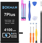 bokman for iPhone 7 Plus Battery Replacement, High Capacity Li-ion Polymer Battery 4100mAh with All Tool Kits and Adhesive Strips