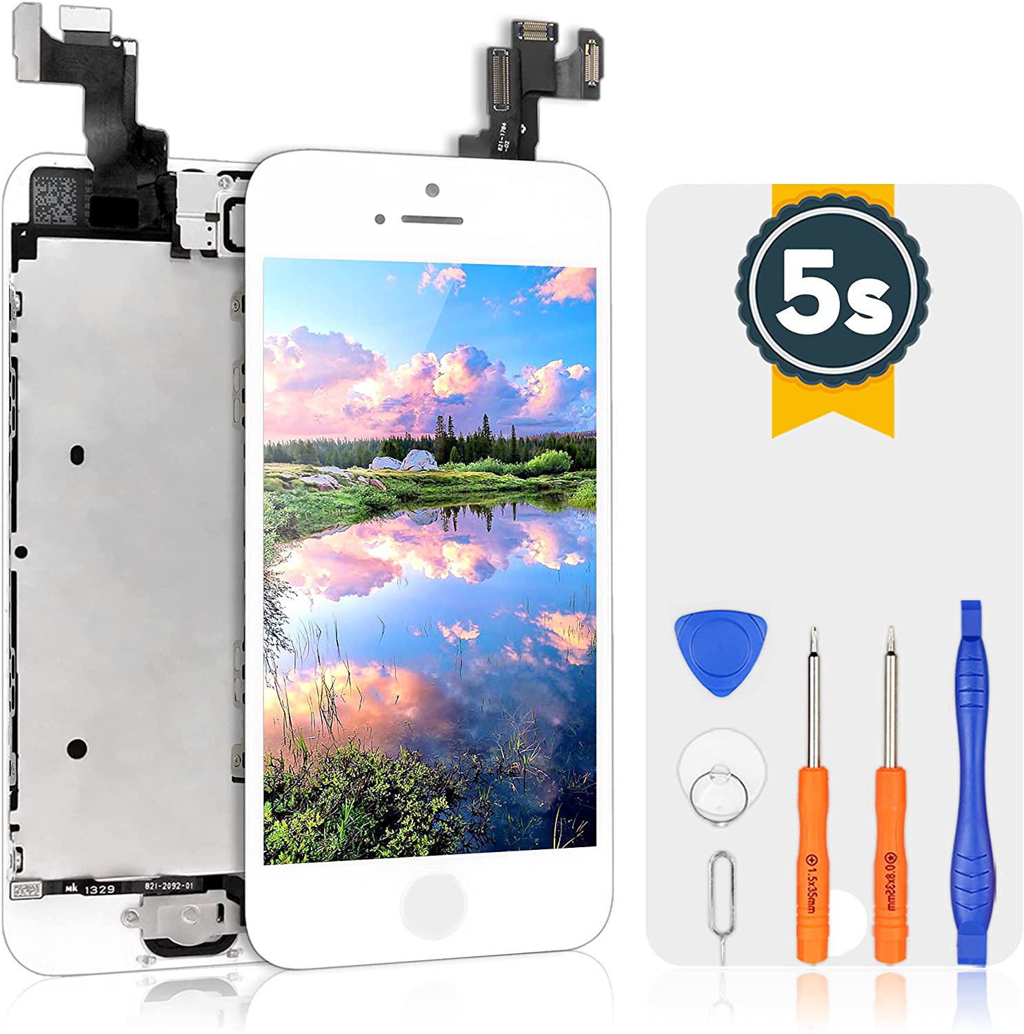 bokman for iPhone 5s/SE White Screen Replacement Parts Full Display Assembly