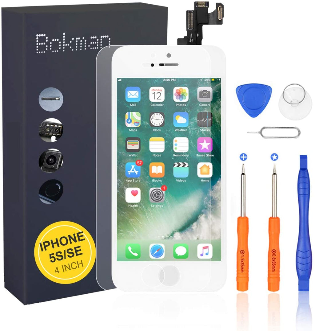 bokman for iPhone 5s/SE White Screen Replacement Parts Display Assembly