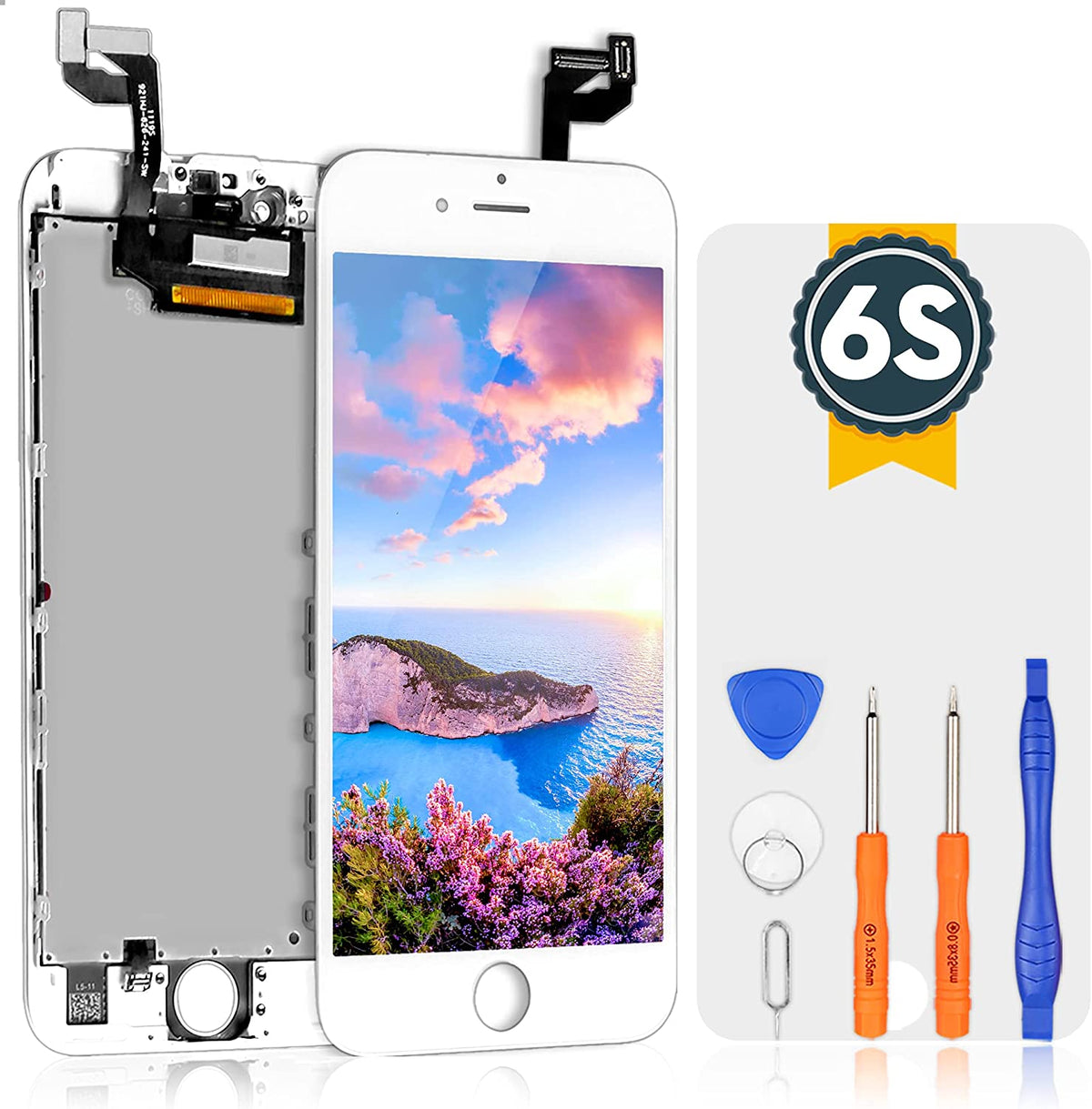 bokman for iPhone 6s White Screen Replacement Parts Display Assembly