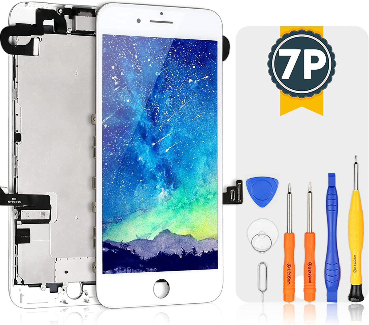 bokman for iPhone 7 Plus White Screen Replacement Parts Full Display Assembly