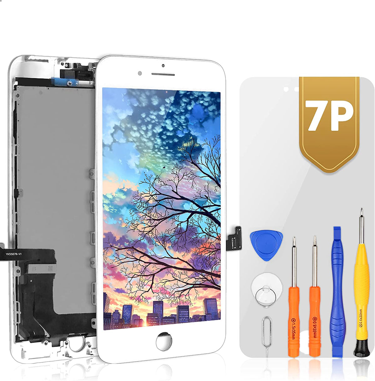 bokman for iPhone 7 Plus White Screen Replacement Parts Display Assembly