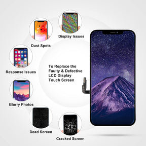 bokman for iPhone 12/12 Pro Black LCD Screen Replacement Parts Display Assembly Front Panel