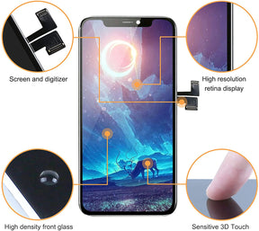 bokman for iPhone 11 Pro Black LCD Screen Replacement Parts Display Assembly Front Panel