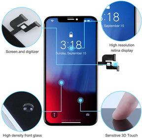bokman for iPhone X LCD Black Screen Replacement Parts Display Assembly Front Panel