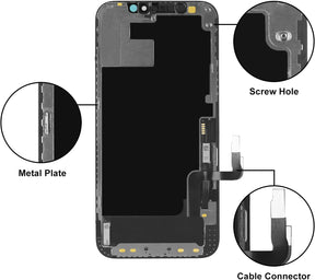 bokman for iPhone 12/12 Pro Black LCD Screen Replacement Parts Display Assembly Front Panel