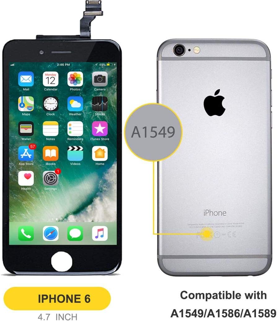 bokman for iPhone 6 Black Screen Replacement Parts Display Assembly