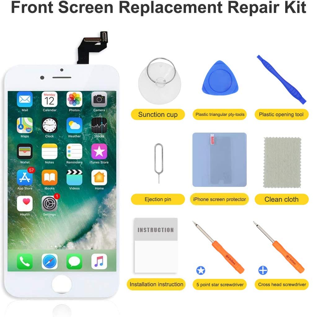 bokman for iPhone 6s Plus White Screen Replacement Parts Display Assembly