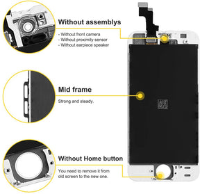 bokman for iPhone 5s/SE White Screen Replacement Parts Display Assembly