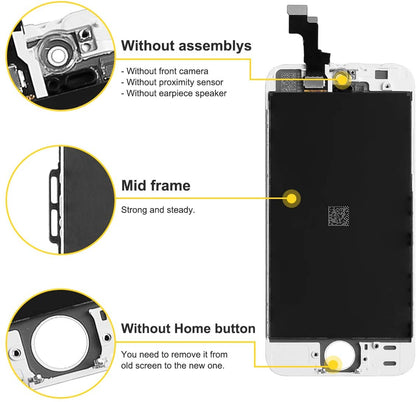 bokman for iPhone 5s/SE White Screen Replacement Parts Display Assembly