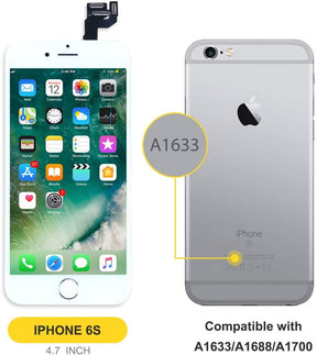 bokman for iPhone 6s White Screen Replacement Parts Full Display Assembly