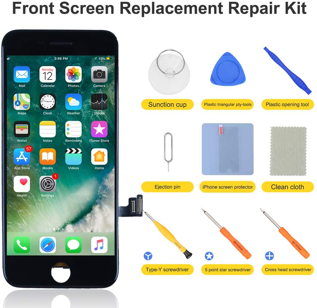 bokman for iPhone 7 Plus Black Screen Replacement Parts Display Assembly