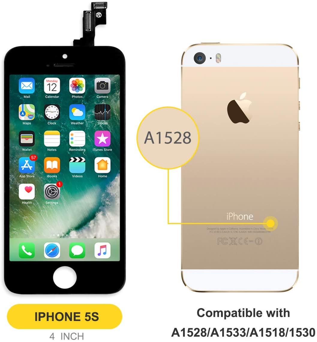bokman for iPhone 5s/SE Black Screen Replacement Parts Display Assembly