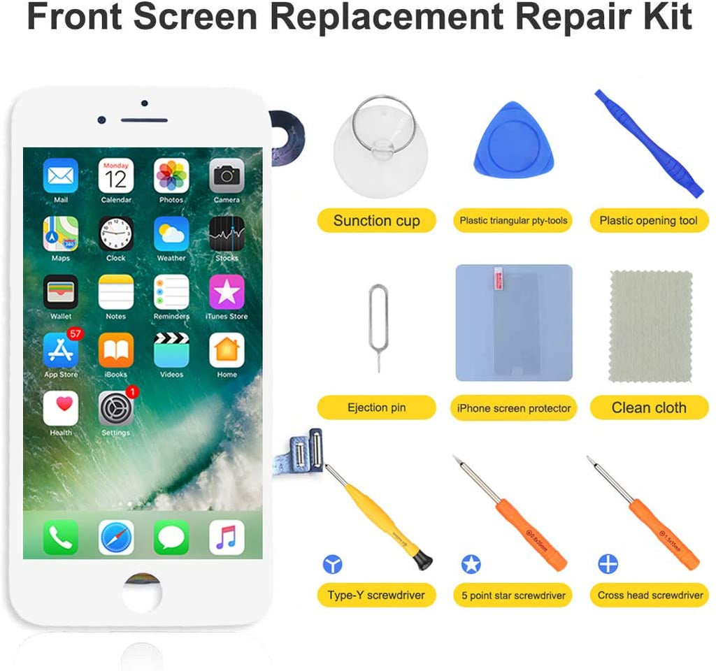 bokman for iPhone 7 White Screen Replacement Parts Full Display Assembly