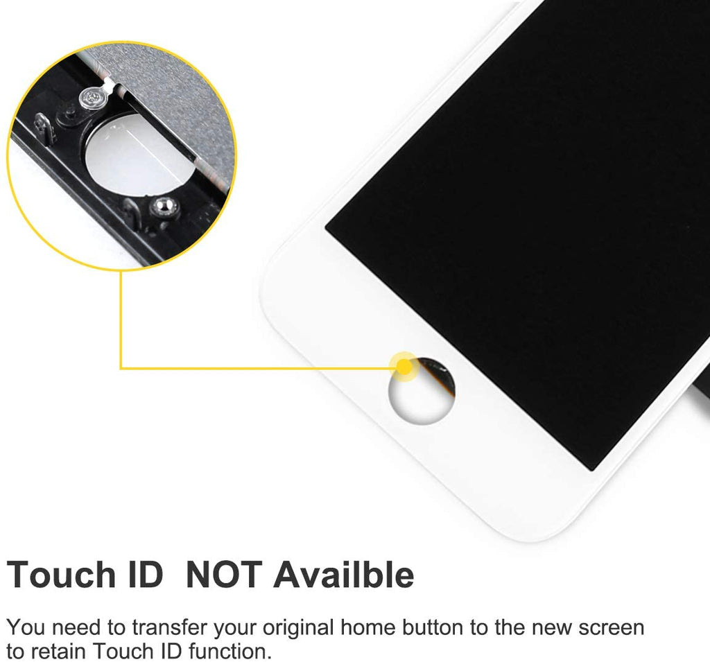 bokman for iPhone 8 Plus White Screen Replacement Parts Full Display Assembly