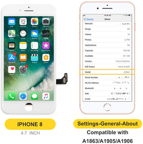 bokman for iPhone 8 White Screen Replacement Parts Display Assembly