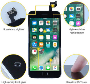 bokman for iPhone 6s Black Screen Replacement Parts Full Display Assembly