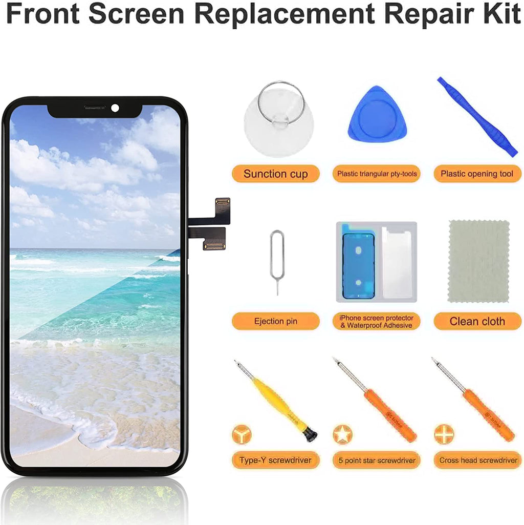 bokman for iPhone 11 Pro Max Black LCD Screen Replacement Parts Display Assembly Front Panel