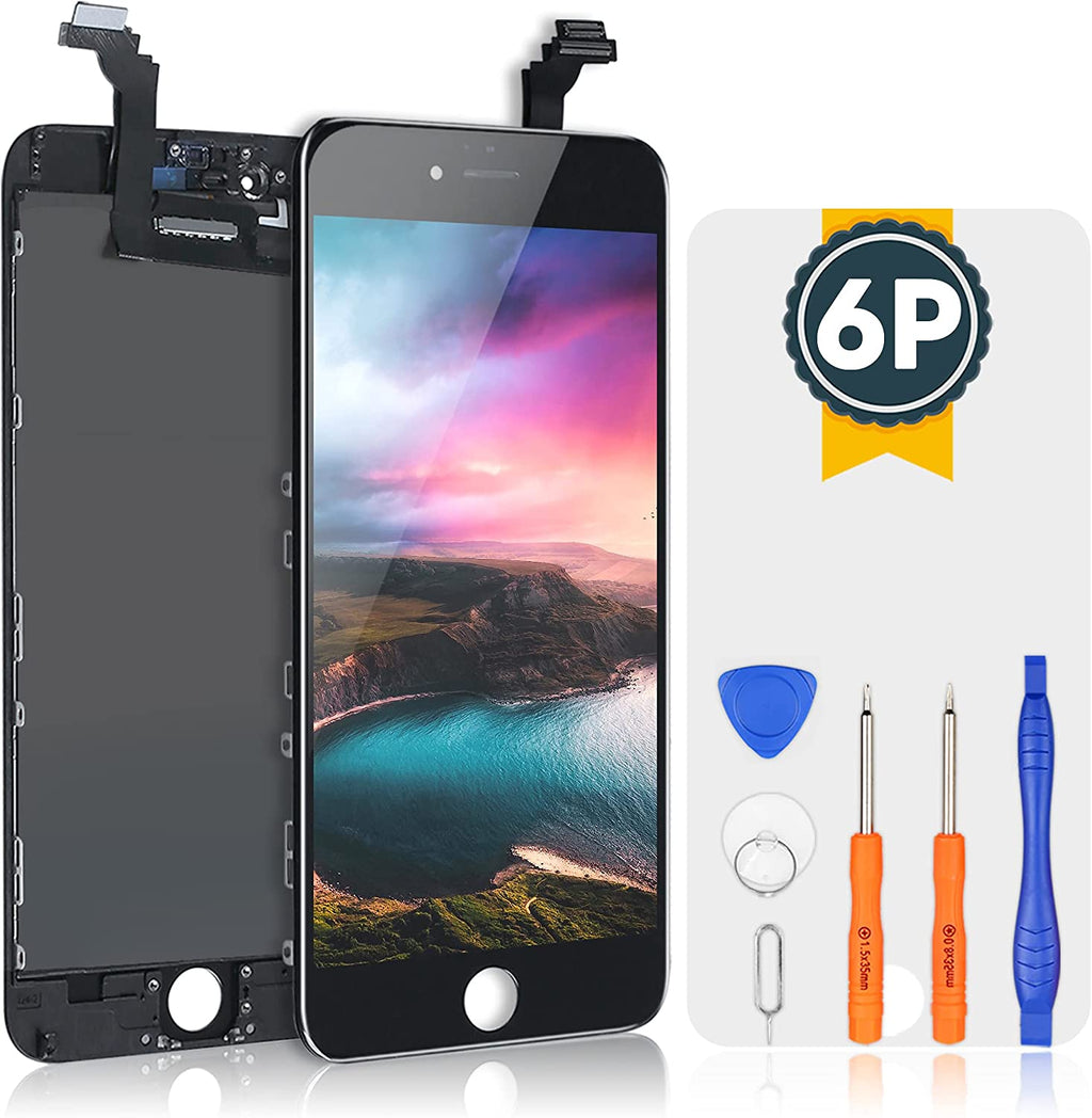 bokman Display-Ersatzteil für iPhone 6 Plus, Bildschirm-Einheit, Schwarz