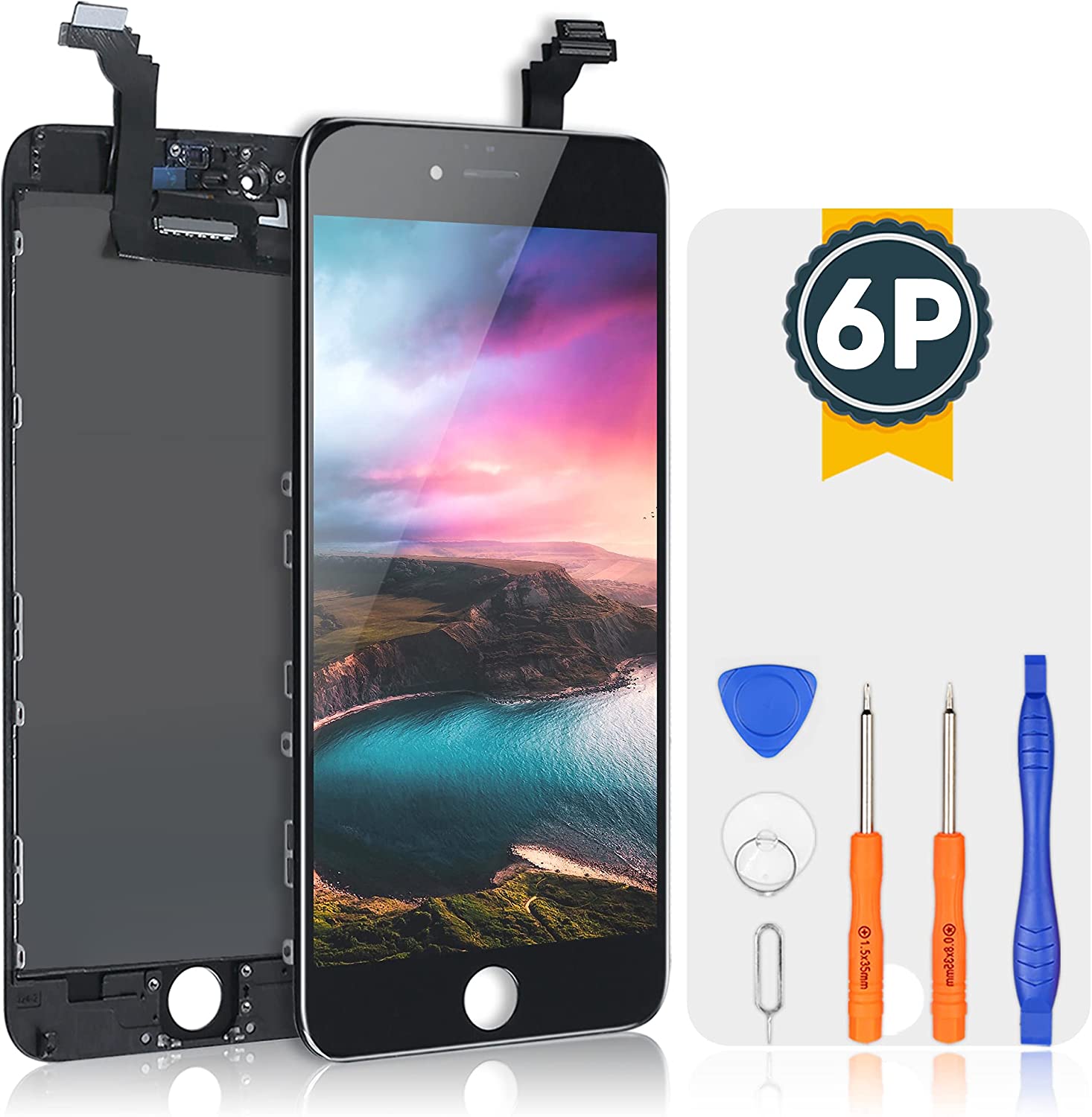 bokman for iPhone 6 Plus Black Screen Replacement Parts Display Assembly