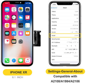 bokman for iPhone XR Black LCD Screen Replacement Parts Display Assembly