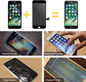 bokman for iPhone 8 Plus Black Screen Replacement Parts Display Assembly