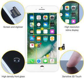 bokman for iPhone 8 Plus White Screen Replacement Parts Display Assembly