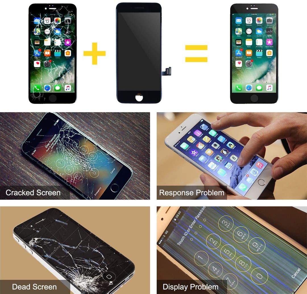 bokman for iPhone 7 Plus Black Screen Replacement Parts Display Assembly