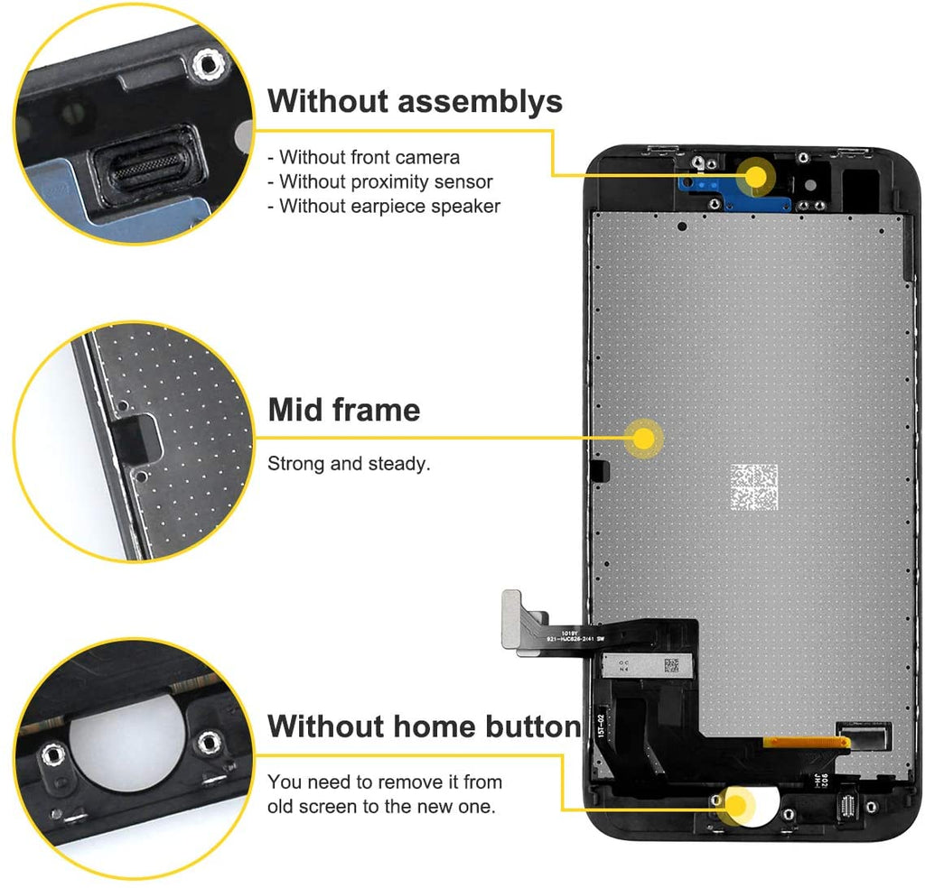 bokman for iPhone 8/SE 2020 Black Screen Replacement Parts Display Assembly