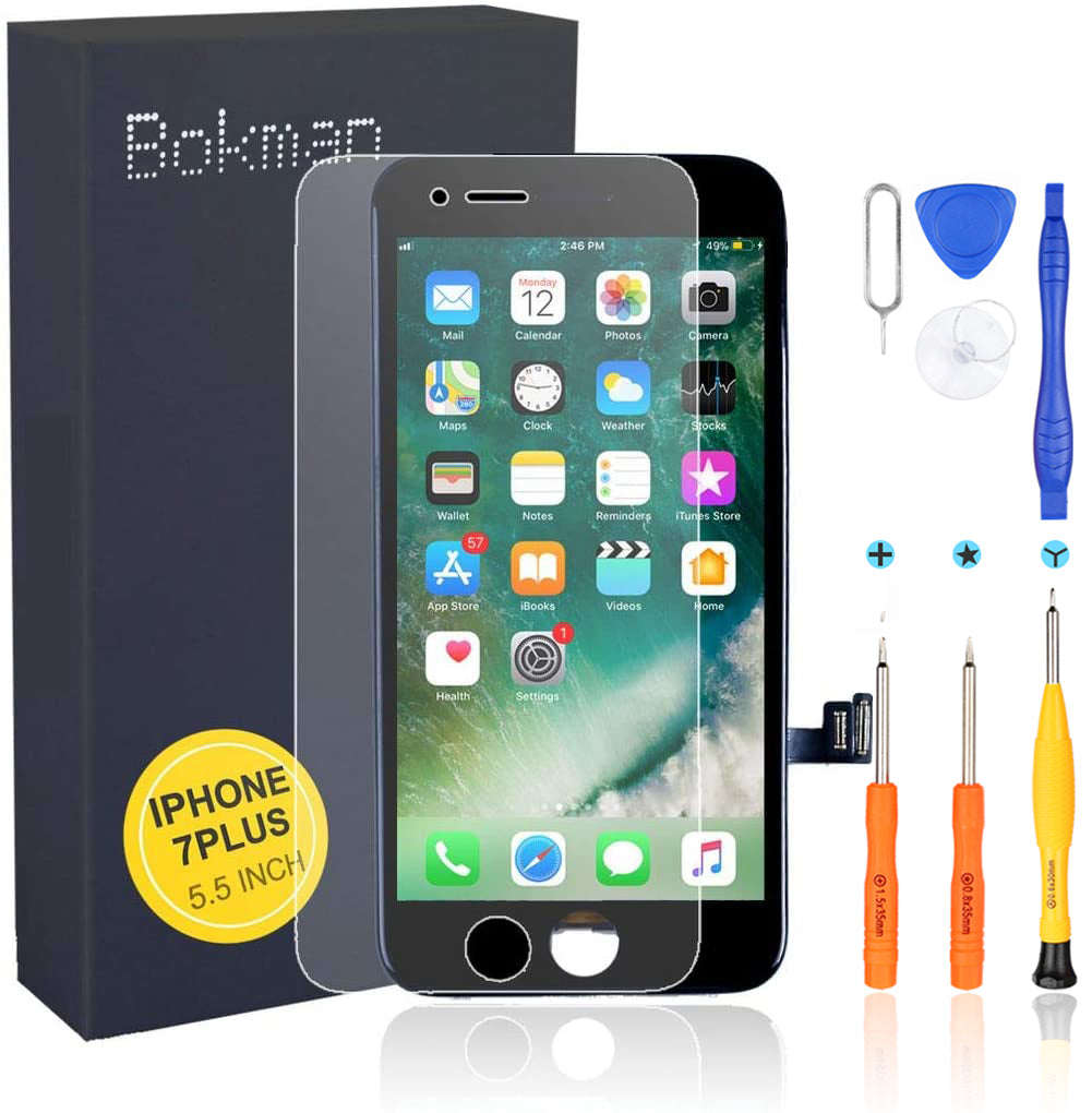 bokman for iPhone 7 Plus Black Screen Replacement Parts Display Assembly