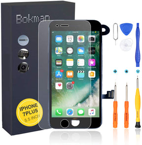 bokman for iPhone 7 Plus Black Screen Replacement Parts Full Display Assembly