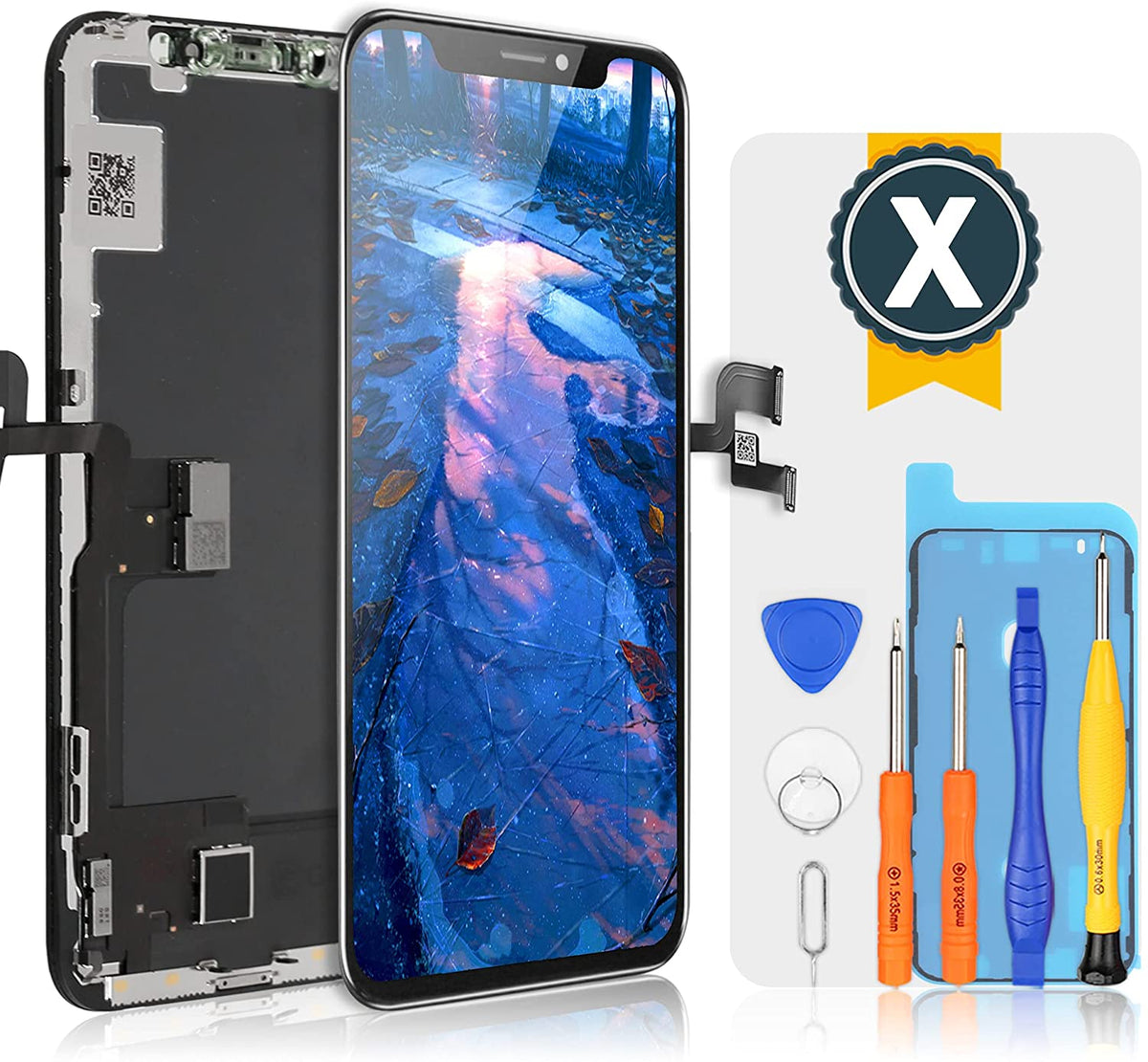 bokman for iPhone X LCD Black Screen Replacement Parts Display Assembly Front Panel