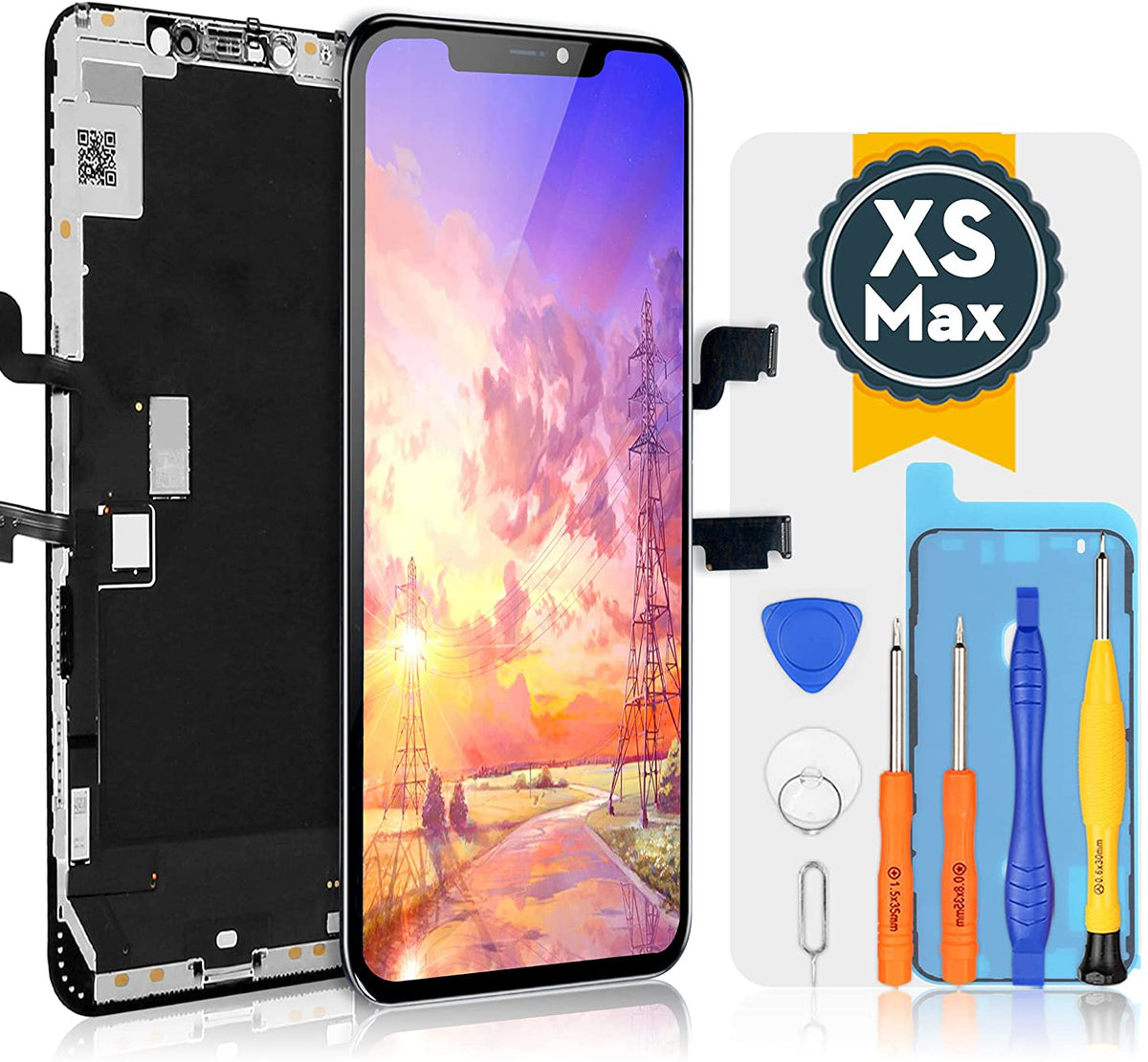 bokman for iPhone XS Max OLED Black Screen Replacement Parts Display Assembly Front Panel